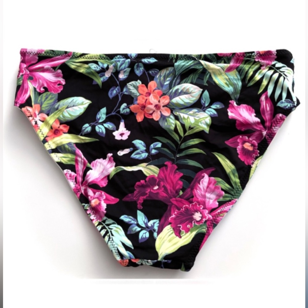 Tommy Bahama Black Floral Bikini Bottoms
